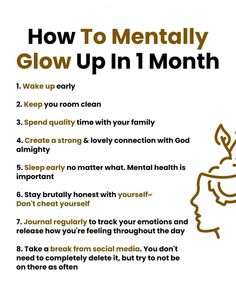 #life #lifehacks #lifetips Glow Up In 1 Month, Dream Psychology, Healing Journal, Good Leadership Skills, Motivational Tips, Future Planning, Health Words, Bullet Journal Ideas Templates, Life Habits