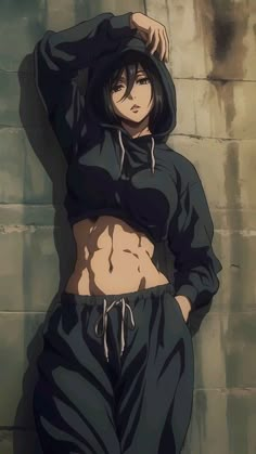 Muscular Mikasa, Mommy Mikasa, Mommy Manga, Muscular Woman Art, Mikasa Anime, Tomboy Art, Eren Aot, الفن الرقمي, Attack Titan