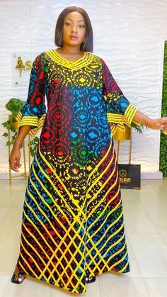 Ankara Shift Dress Styles, Kampala Kaftan Styles For Women, Kampala Gown Styles For Ladies