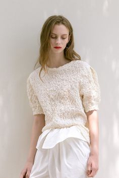 LOÉIL – Honestly WTF Lace Top Crochet, Mermaid Skirts, Crochet White, White On White, Mermaid Skirt, Spring Tops, Sweaters Knitwear, Cute Woman, Lace Tops