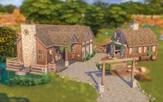 Sims 4 Horse Stable, Sims 4 Ranch Cc, Sims 4 Farm, Sims 4 Horse Ranch, Sims4 Ideas, Sims 4 Save File, Ideas For Minecraft, Sims 4 House Ideas