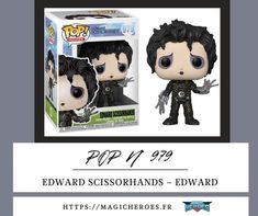 ✂️✨ EDWARD SCISSORHANDS – POP N° 979 – Edward ✨✂️ Capturez la mélancolie et le charme unique de Edward aux Mains d'Argent avec cette figurine POP N° 979. Avec ses détails emblématiques, elle est un must-have pour les fans du film culte de Tim Burton et les collectionneurs de pièces iconiques. https://magicheroes.fr #disneyland #collectionneurs #shopping #merch #merchandising #EdwardScissorhands #FunkoPop #TimBurton #CollectionGeek #POPMovies #Edward #FilmCulte