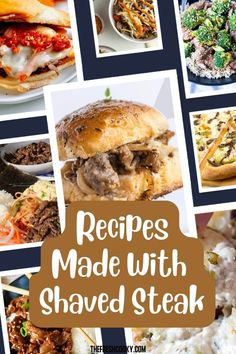 You will fall all over yourself trying all of these delicious shaved steak recipes. 39 Shaved Beef recipes for every taste! Check them out via @thefreshcooky #shavedsteak #shavedbeef Steak Healthy Recipes, Steak Recipes Healthy, Steak Recipes Easy, Steak Healthy, Steak Meals