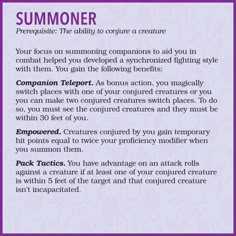 DnD 5e Feat Summoner by Me.Mimic Spells Dnd, Homebrew Magic Items, 5e Items, Dnd Spells, Witch Boy, Dnd Concept, Dnd Stories