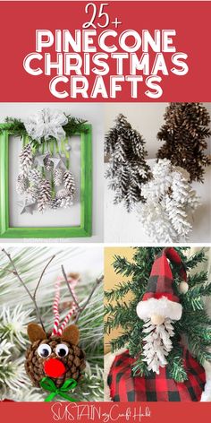 pine cone christmas crafts for kids to make