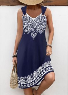 Color:Navy;Size:S;Size:M;Size:L;Size:XL;Size:XXL;Package Contents:1 X Dress;Occasion:Other;Style:Casual; Dots Clothing, Swimwear Dress, Round Neck Dresses, Weekend Style, Line Dress, Plus Size Maxi Dresses, Plus Dresses, Midi Dress Bodycon, V Neck Dress