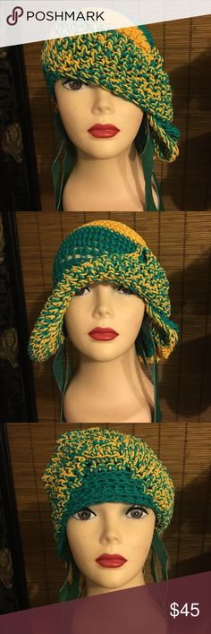 UNIQUE BEANIE HAT MULTIPLE WAYS TO WEAR LARGE BEANIE HAT EXCELLENT FOR PEOPLE WHO HAVE LOCS OR BRAIDS FOR MEN, WOMEN, & CHILDREN, ALL OF MY HATS ARE ALSO MADE TO ORDER, SIZE & COLORS ☺️ UNIQUELY ZI’VAH Accessories Hats Adjustable Yellow Crochet Hat For Spring, Yellow Adjustable Crochet Hat For Spring, Trendy Green Crochet Hat For The Beach, Yellow Crochet Hat For Spring, Trendy Green Crochet Hat For Beach, Spring Adjustable Yellow Crochet Hat, Trendy Green Crochet Beach Hat, Trendy Yellow Festival Hat, Casual Yellow Crochet Hat With Wide Brim