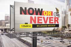 an advertisement for billboards on the side of a highway