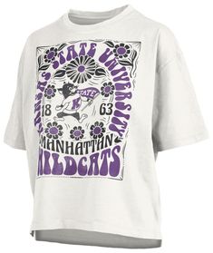 a white t - shirt with an image of the minnesota wildcats on it