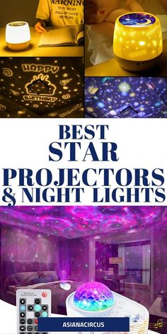 the best star projectors and night lights for kids to use in their bedroom or playroom