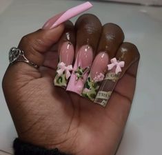 Design Pink Nails, Nail Art Trendy, Camo Nails, Baddie Nails, Really Cute Nails, Long Acrylic Nails Coffin, Nails Prom, Acrylic Nails Coffin Pink