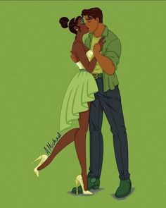 Disney Anime Style, Disney Kiss, Disney Romance, Prince Naveen