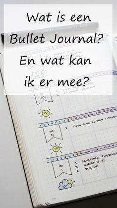 Nederlandse uitleg over wat een Bullet Journal is en wat je er mee kan. Planner Diario, Bullet Art, Art Journal Tutorial, Lettering Style, Kids Journal, Journal Template