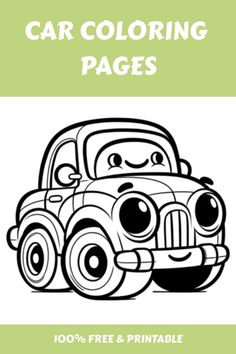 Car Coloring Pages Coloring Template, Cars Coloring, Creative Car, Flower Alphabet