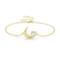 PRICES MAY VARY. 🌙【Moonstone Bracelet Design】This Celtic moon bracelet, crescent in the design of the Celtic knot, crescent and Celtic knot embellishment, simple and elegant, symbolizing eternal, pure love, adding a pure moonstone embellishment, meaning eternal pure love only for you. 💫【Hypoallergenic Bracelets】The Celtic Moon Moonstone Bracelet is made of 925 sterling silver and premium moonstones, with every detail crafted with care!Hypoallergenic, lead free, cadmium free, nickel free 💫【Moo Moon Butterfly, Celtic Moon, Bracelet Butterfly, Butterfly Dragonfly, Dragonfly Bracelet, Celtic Knot Pendant, Anniversary Surprise, Dnd Ideas, Moon Bracelet