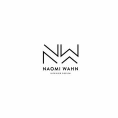 the logo for naomi wahn, an interior design studio in new york