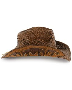 100% Natural fibers. 3.25" brim. 4.5" crown. Geometric faux suede and snakeskin hatband. Faux suede overlay with snake underlay brim sides Fashion Core, Cowboy Core, Womens Western Hats, Cowgirl Closet, Cowboy Hats Women, Cowgirl Outfit, Safari Decorations, Brown Hat, Handcrafted Boots