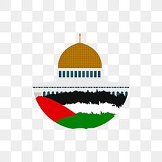 the flag of kuwait with a dome on top and green, red, and white stripes