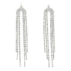 A little glitz and glamour never hurt anyone. These Fashion Gold-Tone Rhinestone Fringe Chandelier Statement Earrings are a fun addition to your jewelry and accessories collection. These glistening chandelier earrings featuring flowy rhinestone chain fringe with a post-back closure. Theyre handcrafted in gold-tone metal and easily complete your going out look for the evening. Size: one size.  Gender: female.  Age Group: adult. Fringe Chandelier, Madden Nyc, Rhinestone Fringe, Chain Fringe, Glitz And Glamour, Rhinestone Chain, Accessories Collection, Jewelry And Accessories, Gold Fashion