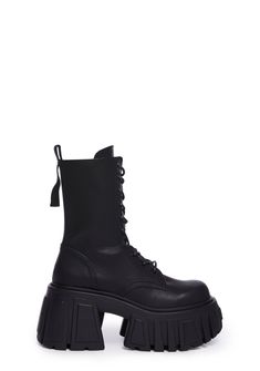 base Black Platform Combat Boots, Platform Combat Boots, Nike Shoes Air Force, Black Platform Boots, High Heel Platform, Genuine Leather Boots, Super High Heels, Style Punk, Black Doll