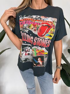 Daydreamer Rolling Stones Time Waits For No One Merch Tee Time Waits For No One, Merch Tee, Palm Beach Gardens Florida, Guitar Solo, Color Vintage, Cut And Paste, Rolling Stones, Shout Out, Boutique Clothing