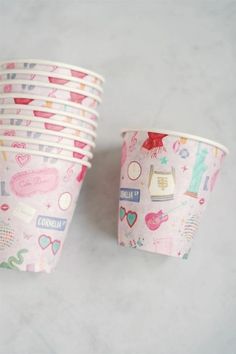 10.5 oz MATTE light purple paper cup featuring Taylor Swift icons, such as the Red heart glasses, 1989 Statue of Liberty, the Reputation snake, the Midnight lighter, and more in watercolor! Packs of 10. Red Heart Glasses, Reputation Snake, Swift Party, Cornelia Street, Ours Taylor Swift, Purple Paper, Pool Beach Party, Heart Glasses