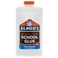 a bottle of school glue on a white background