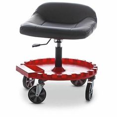 an office chair with wheels and a seat on it