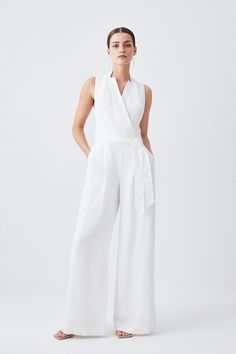 {@@=Ist.Core.Helpers.StringHelper.ToProperCase("Expertly designed for those 5'3" and under, our Petite pieces are perfectly proportioned for a smaller frame using shorter lengths.")} Fitted Linen Wide-leg Pantsuit, Elegant V-neck Jumpsuit With Buttons, Linen Wide-leg Jumpsuits For Beach, Chic Belted V-neck Jumpsuit, Petite Womens Clothing, Relaxed Fit Linen Jumpsuit With V-neck, Embellished Jumpsuit, Plus Size Workwear, Belt Jumpsuit