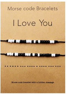 Morse Code Bracelets, Simpul Makrame, Code Bracelets, Bracelet For Him, Kraf Kertas, Bff Gifts Diy, Morse Code Bracelet, Diy Bracelets Easy, Diy Bracelet Designs