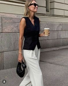 Corporate Girly, Waistcoat Outfit, Work Fits, Corporate Fashion, Summer Work Outfits, Fashion 2024, Outfit Look