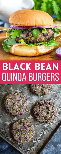 veggie burgers with black beans and quinoa