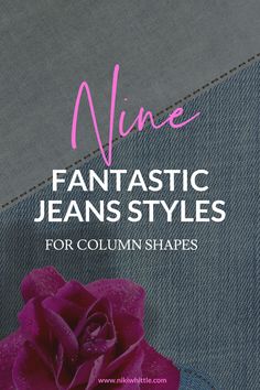 If you struggle to find jeans to fit your column shape and create shape,   this article will give you 5 tips for buying jeans, share the key   things to look for in jeans that create curves, and the most flattering   jeans for ruler shaped women #jeans #denim #columnshape #rulerbodyshape   #bodyshape #bodytype #flattering #shoppingtips #bodyshapes