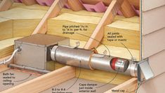 an attic ventilation system with instructions on how to install it