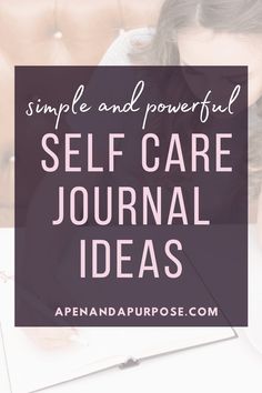 Self Care Journal Ideas You Can Start Today Selfcare Journal Ideas, Self Care Journal Ideas, Self Care Journal Pages, Journaling Self Care, Therapy Journaling, Easy Self Care, Journal Hacks, Journal Business, Mom Journal