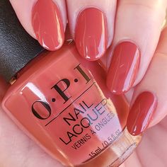 Opi My Solar Clock Is Ticking, Terracotta Nails, Peru Outfits, Opi Gel Nail Colors, Solar Clock, Muted Terracotta, Gel Nail Colors