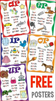 free printable posters for children to use with their own words and pictures in the classroom