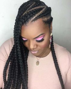 Trendy We Fryzurach, Lemonade Braids Hairstyles, Lemonade Braids, African Hair Braiding Styles, Braided Ponytail Hairstyles, Cool Braid Hairstyles, Braid Out