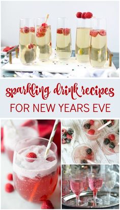 sparkling drink recipes for new years eve