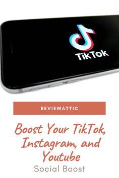 a phone with the text, best your tik tok instagram and youtube