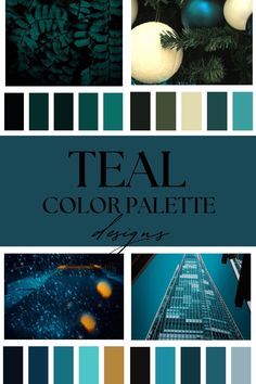 teal color palette with blue and green tones