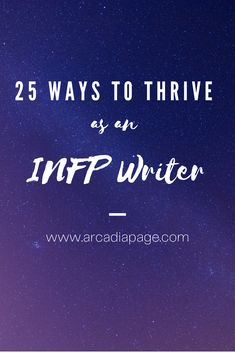 the words 25 ways to thrive as an info writer on a purple background