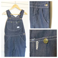 Vintage 70s Sears Tradewear Union Made Dark Denim by thisladyblue Rockabilly Cars, Bib Overalls, Union Made, Car Culture, Denim Outfit, Dark Denim, Style Ideas, Bibs