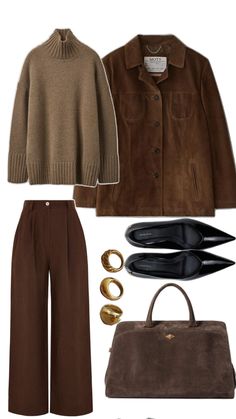 Коричневые оттенки в одежде этой осенью Business Casual Outfits For Work, Autumn Outfit, Modest Outfits, Fashion Classy, Daily Outfits