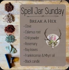 Hex Spell Jar, Hex Spell, Luck Spells, Grimoire Book