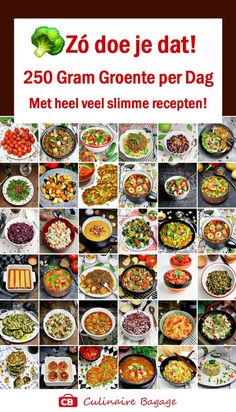 a collage of pictures with different foods in them and the words zo do je dat