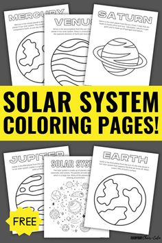 solar system coloring pages with free printables