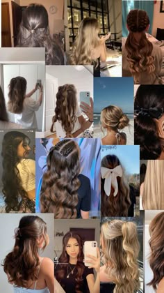 Hair Tutorials Easy, Cute Fits, Hair Highlights, Summer Hairstyles, Hair Tutorial, Cute Hairstyles, Hair Inspo, Easy Hairstyles