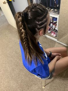 Race Day Hair, Cute Volleyball Hairstyles, Running Hairstyles, Soccer Hairstyles, Track Hairstyles, Basketball Hairstyles, Softball Hairstyles, Sport Hair, Ball Hairstyles