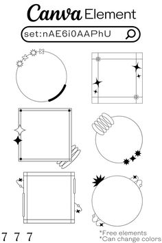 an image of a drawing with the words canna element